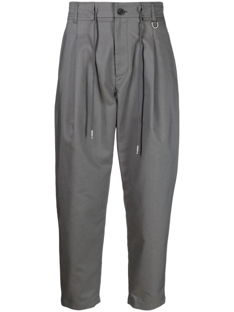 SONGZIO mid-rise pleated trousers - Grey Cover