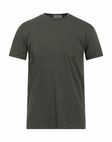 Crossley Man T-shirt Dark green Cotton Cover