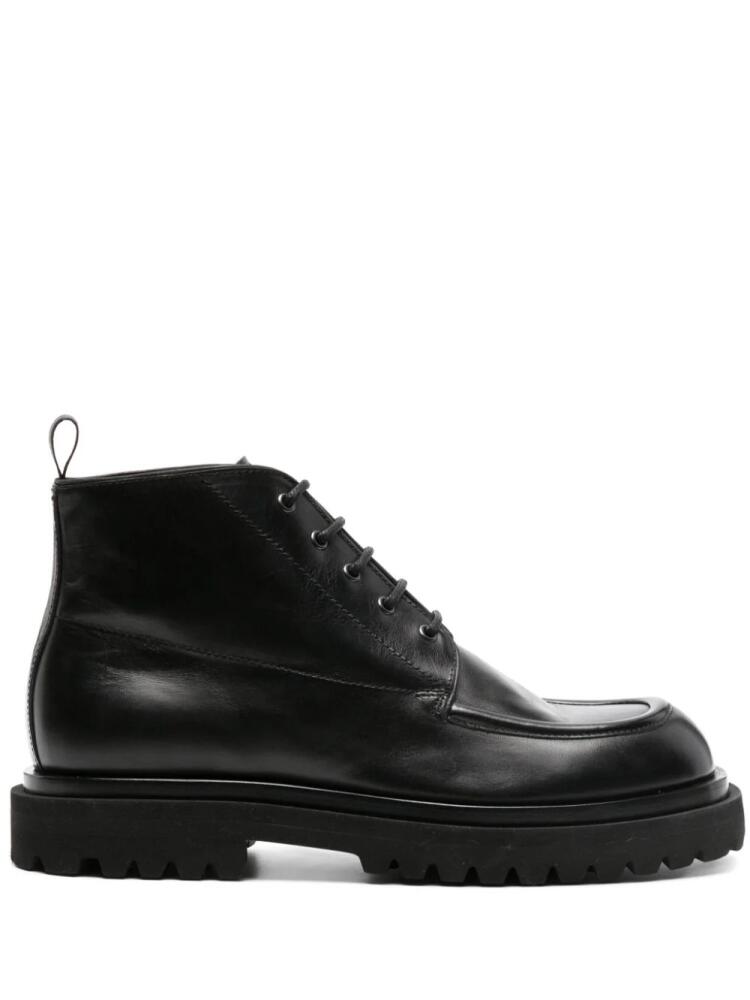 Officine Creative Ultimate 009 leather lace-up boots - Black Cover