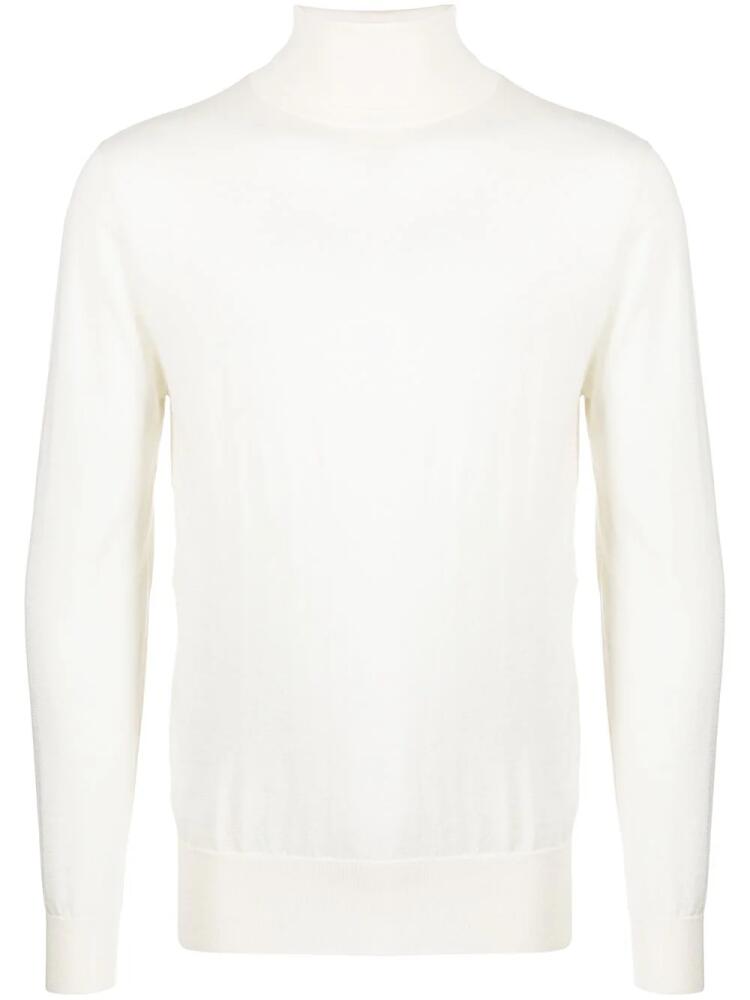 N.Peal roll neck cashmere sweatshirt - White Cover