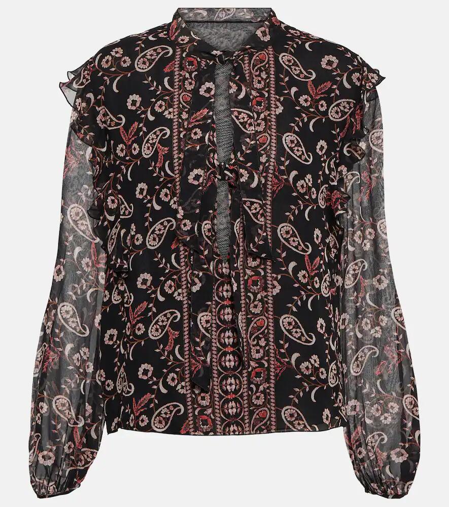 Giambattista Valli Printed silk blouse Cover