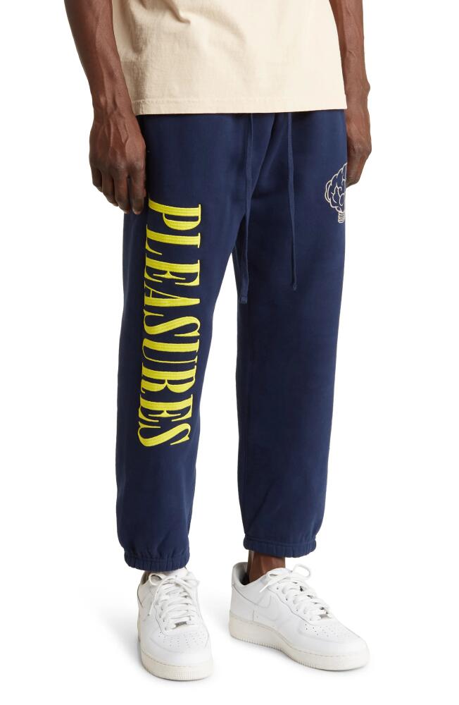 PLEASURES Nerd Sweatpants in Navy Cover