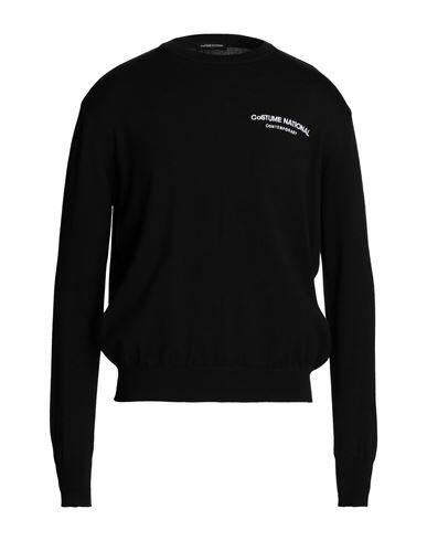 Costume National Man Sweater Black Cotton, Acrylic Cover