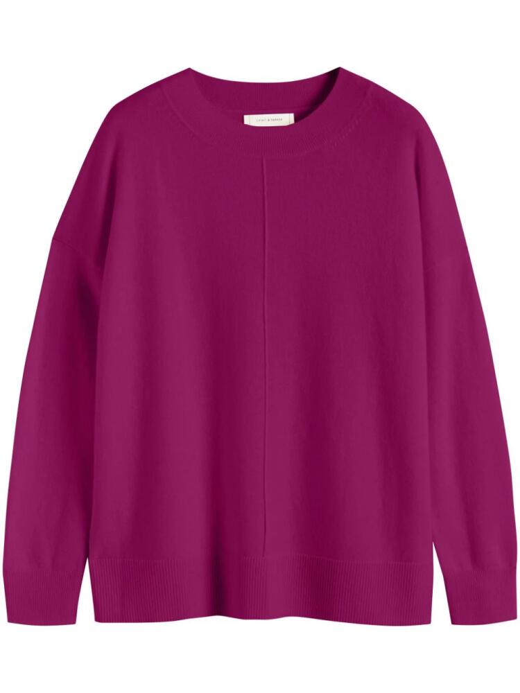 Chinti & Parker crew-neck knitted jumper - Purple Cover