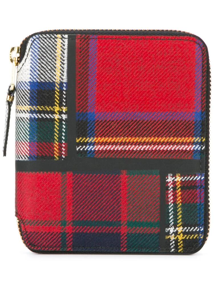 Comme Des Garçons Wallet tartan wallet - Red Cover