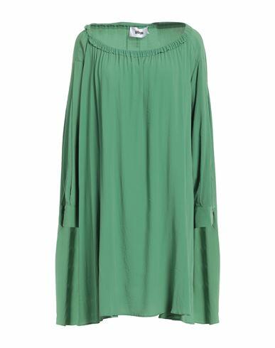 Grifoni Woman Mini dress Green Acetate, Silk Cover