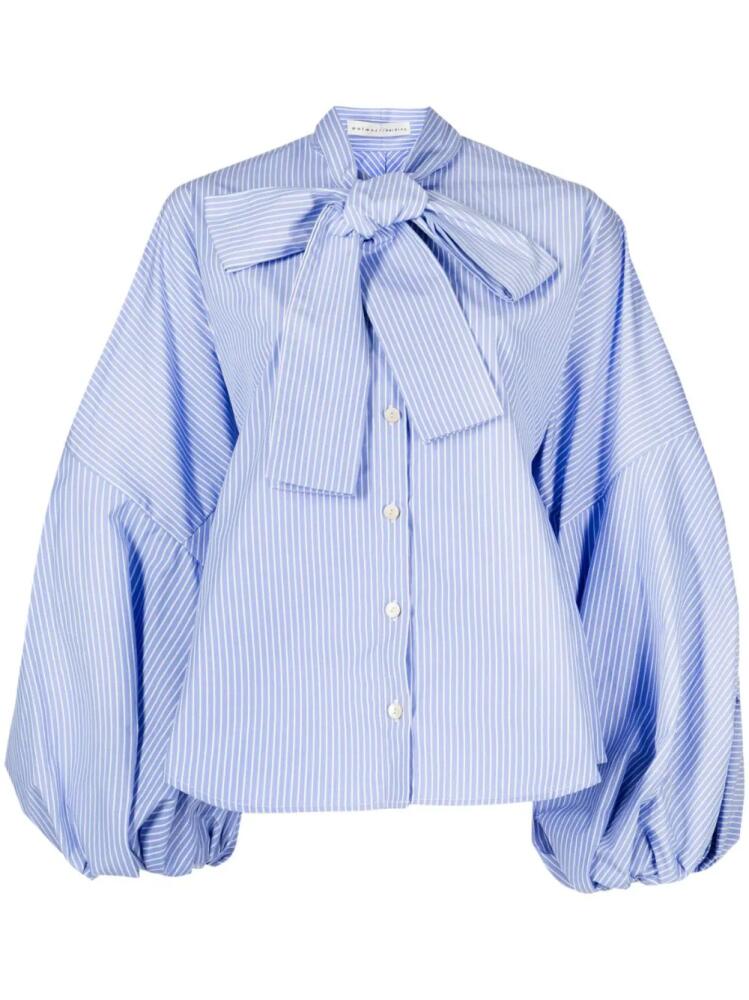 Palmer//Harding striped bell-sleeves blouse - Blue Cover