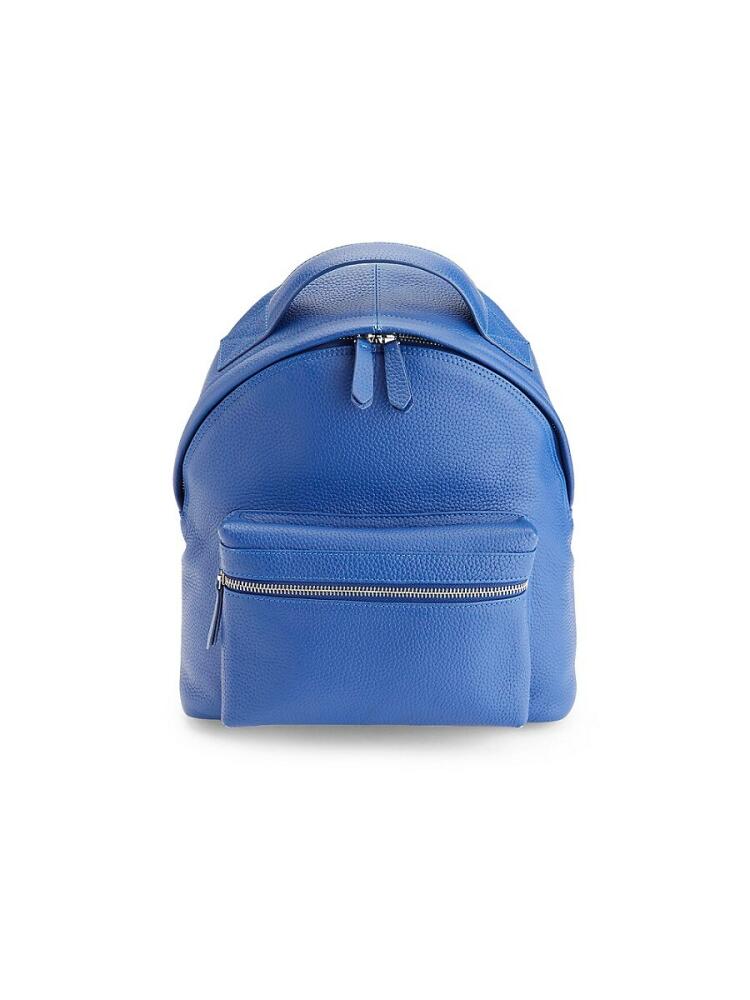 Royce New York Women's Compact Leather Backpack - Cobalt Blue Cover