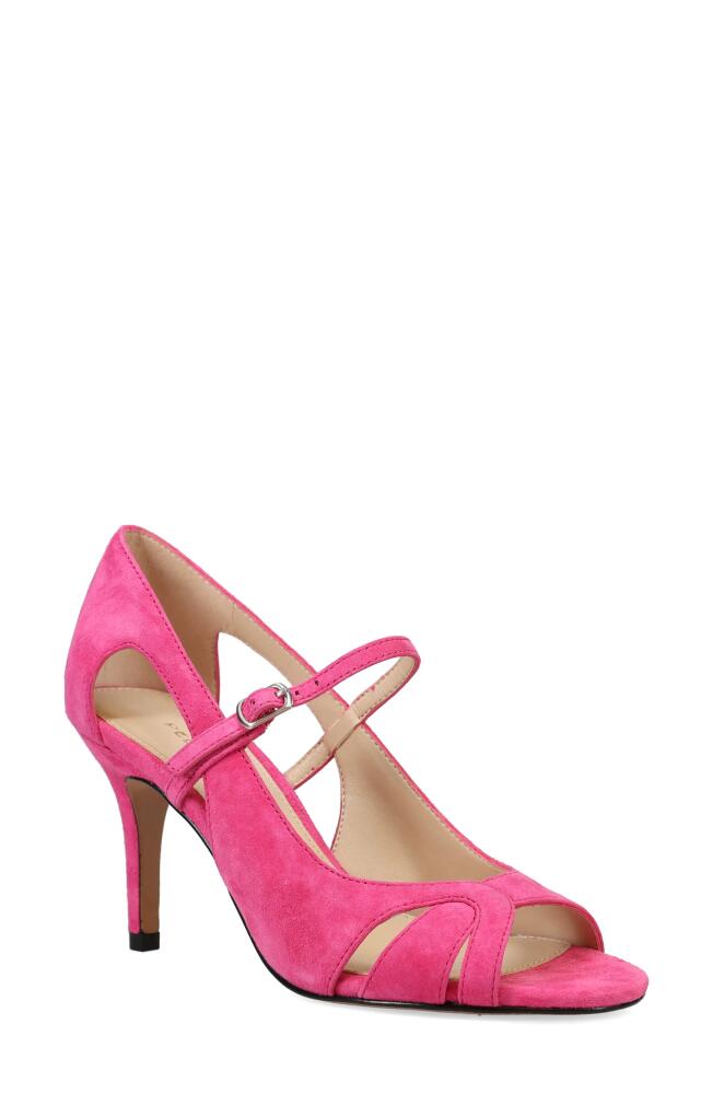 Pelle Moda Rosita Peep Toe Pump in Hyper Pink Cover