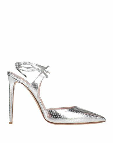 Francesco Sacco Woman Pumps Silver Textile fibers Cover