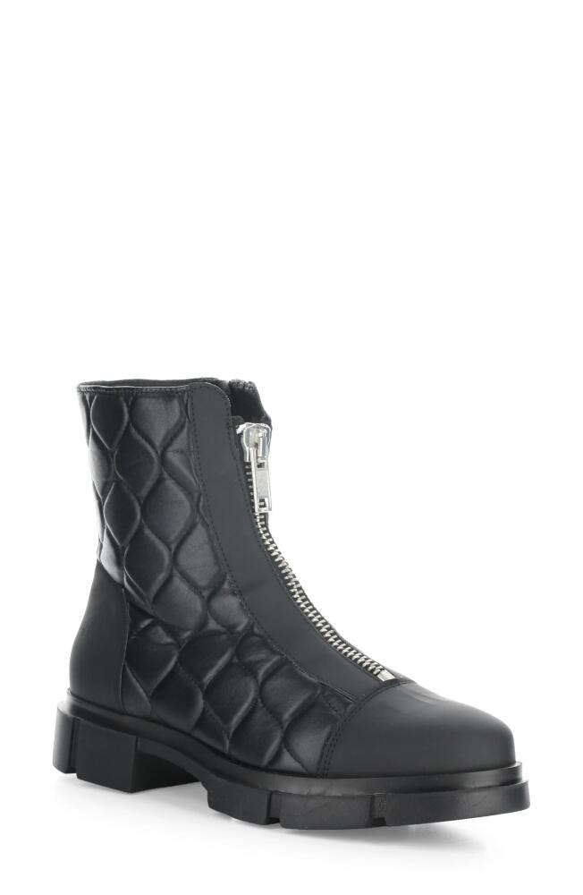 Bos. & Co. Lane Quilted Waterproof Bootie in Black Goma/Acolchoado Cover