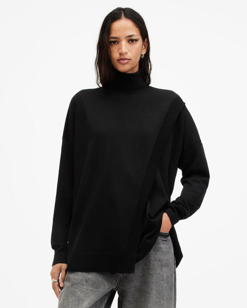 AllSaints Bern Merino Wool Wrap Sweater Cover