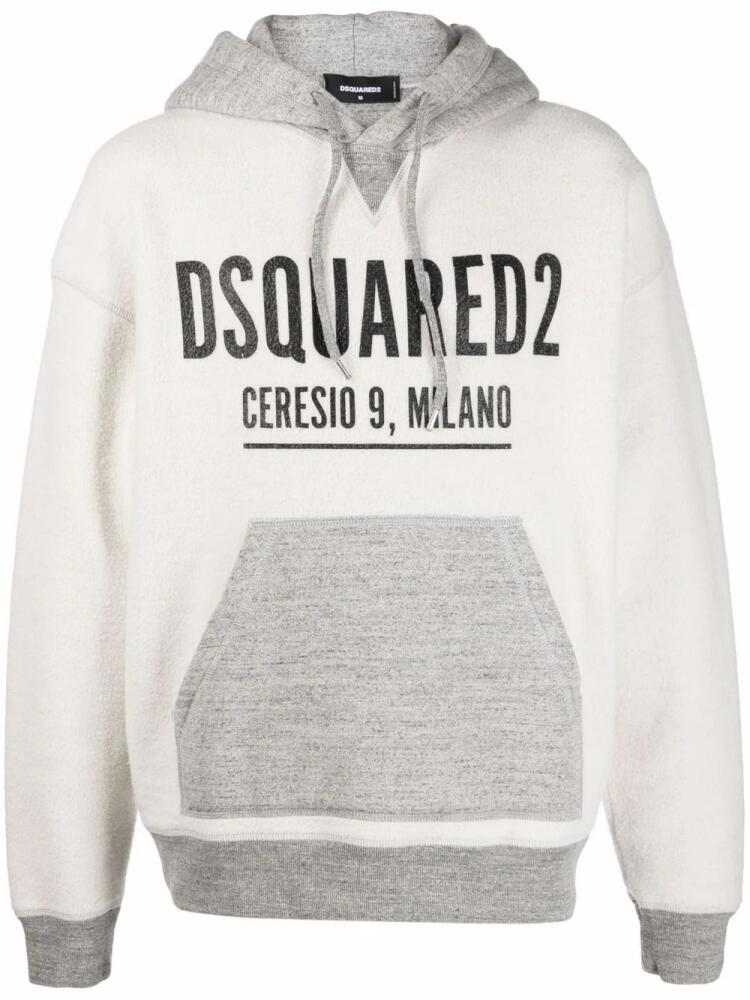 DSQUARED2 logo-print hoodie - Grey Cover