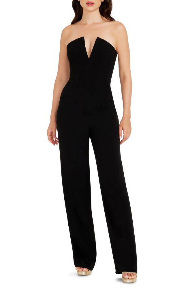 Dress the Population Fernanda Strapless Jumpsuit in Black Cover