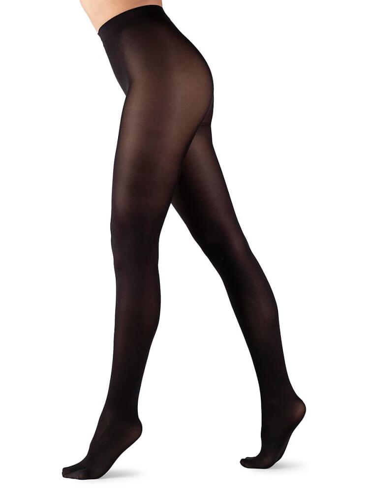 LECHERY Women's Matte Opaque 1-Pack 70 Denier Tights - Black Cover