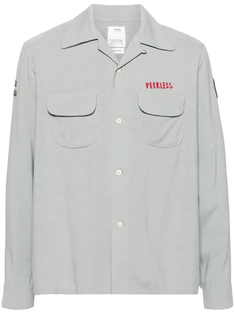 visvim Keesey logo-embroidered shirt - Grey Cover