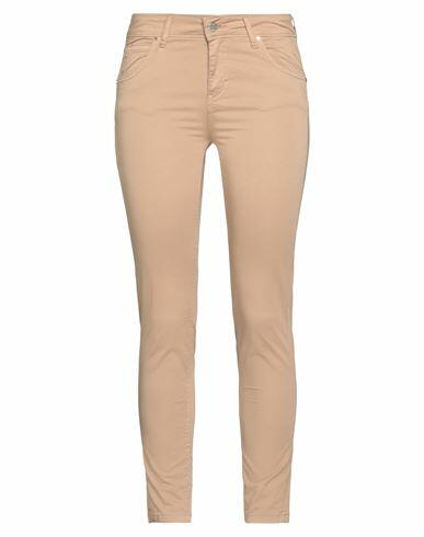 Fly Girl Woman Pants Camel Cotton, Elastane Cover