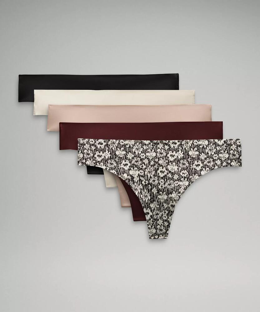 lululemon InvisiWear Mid-Rise Thong Underwear 5 Pack Cover