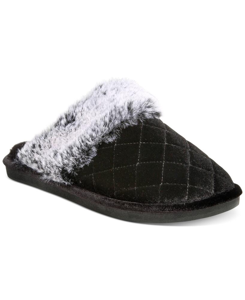 Charter Club Women's Quilted Hoodback Slippers, Created for Macy's - Classic Black Cover