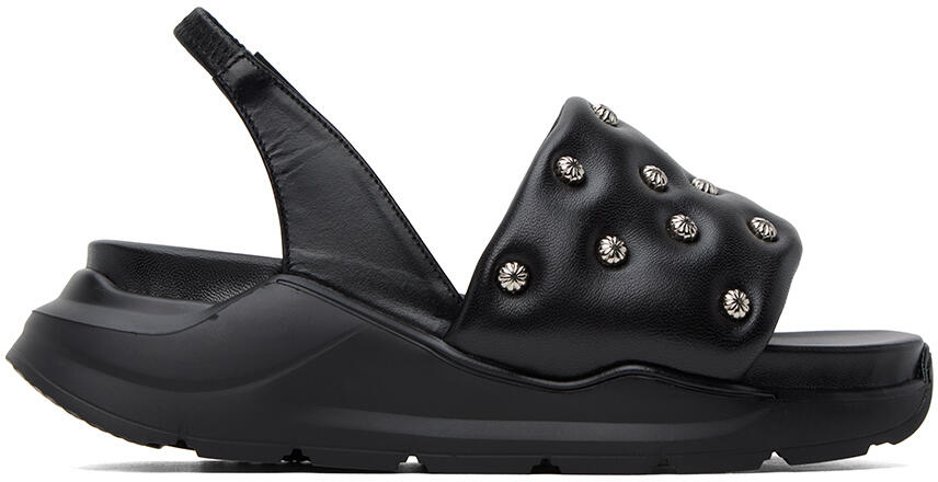 Toga Pulla Black Embellished Sandals Cover