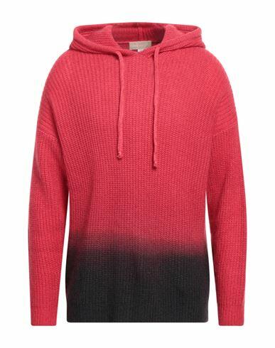 120% Lino Man Sweater Tomato red Mohair wool, Polyamide, Linen, Cashmere, Wool Cover