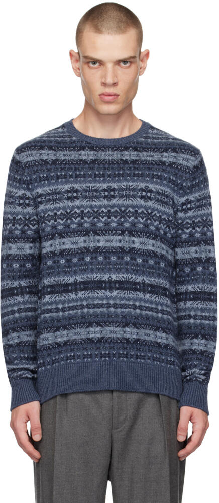 Ralph Lauren Purple Label Blue Cashmere Sweater Cover