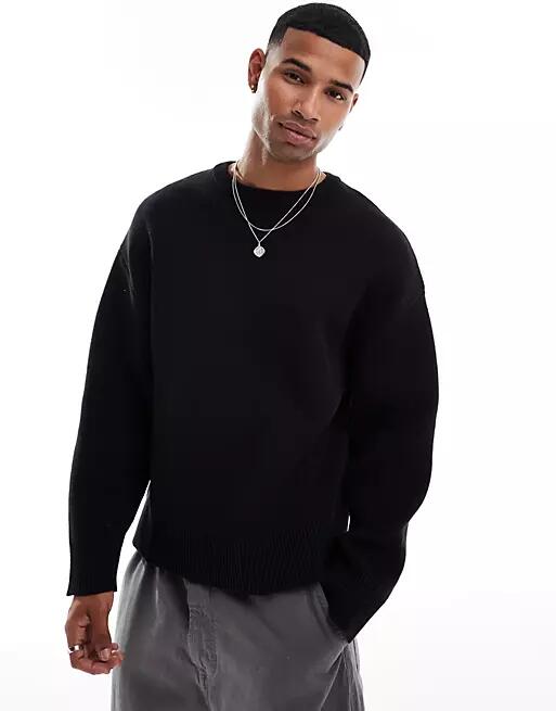 Weekday Cypher oversized sweater in black Cover