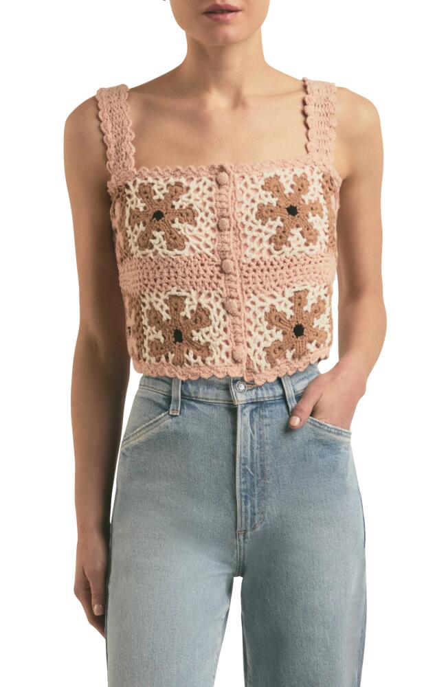 Favorite Daughter The I'm Cute Crochet Tank in Daisy Crochet Cover