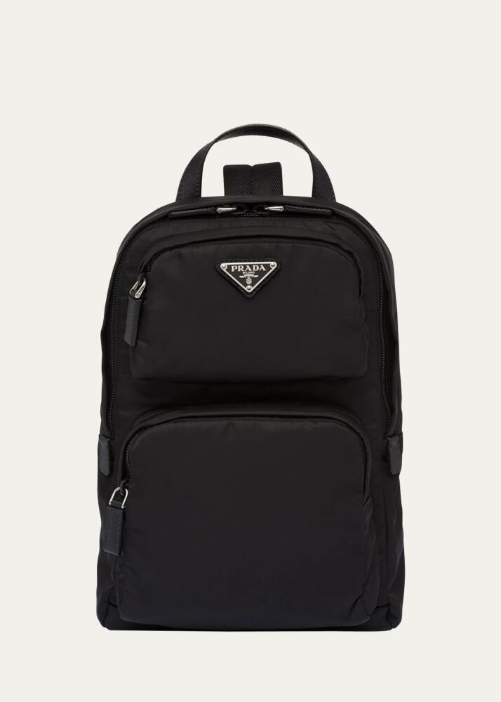 Prada Men's Nylon Triangle Logo Backpack Cover