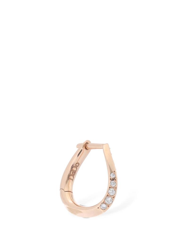 DODO 9kt Rose Gold & Diamond Mono Earring Cover