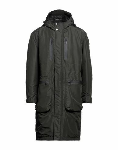 Esemplare Man Coat Dark green Polyester Cover