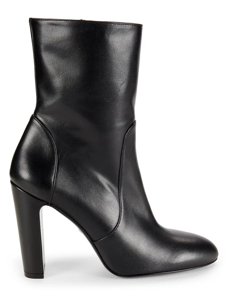 Stuart Weitzman Women's Vida Zip Leather Boots - Black Cover