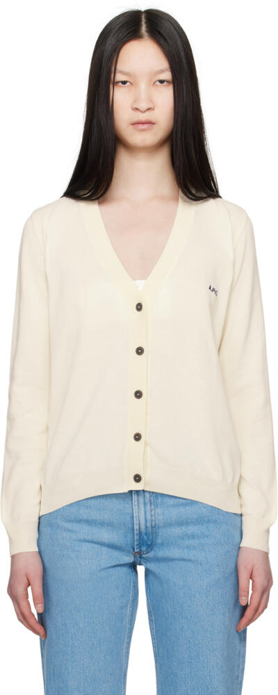 A.P.C. Off-White Bella Cardigan Cover