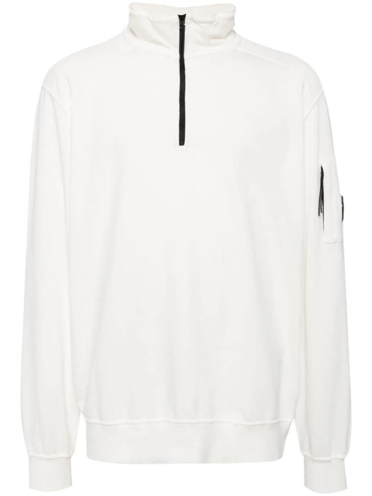 C.P. Company light-fleece half-zip sweatshirt - White Cover