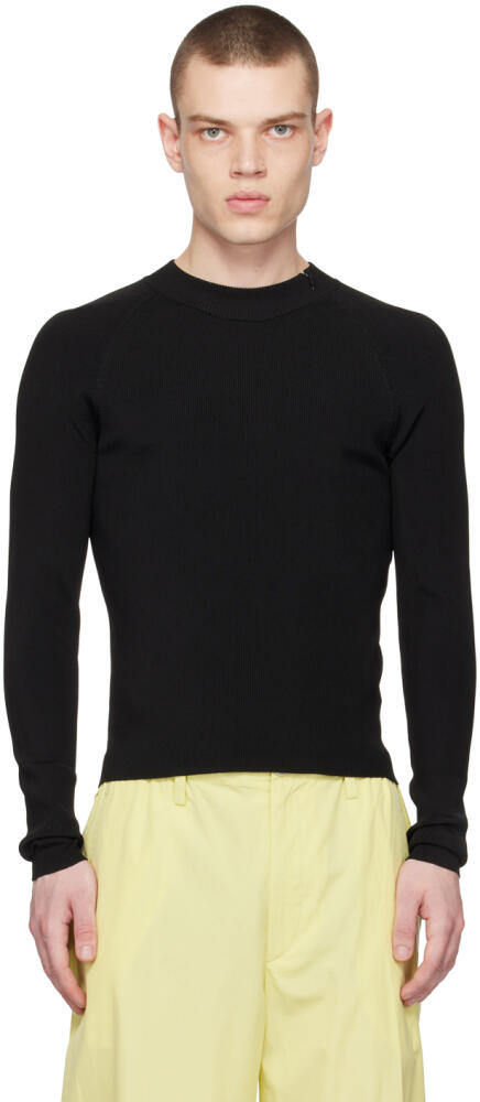 Dries Van Noten Black Crewneck Sweater Cover