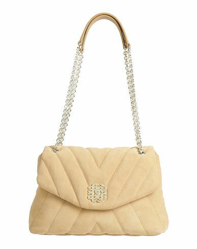 Sandro Woman Handbag Sand Cowhide Cover