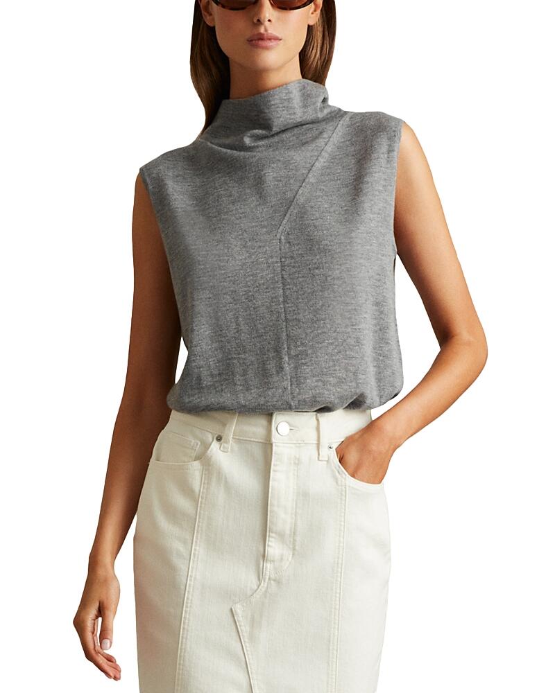 Reiss Harper Sleeveless Slouch Wool Top Cover