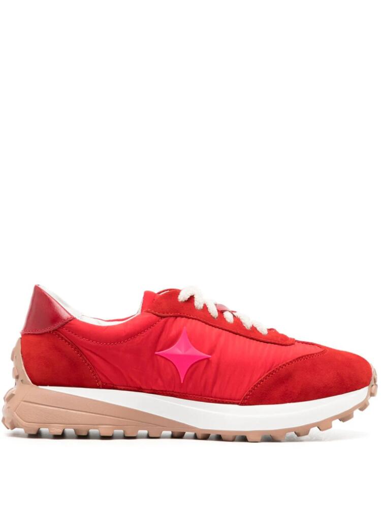 Madison.Maison Star suede-trimmed sneakers - Red Cover