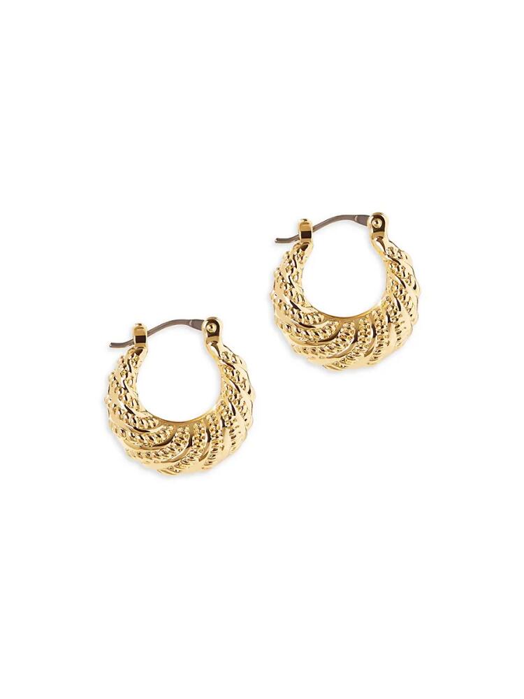 Ana Luisa Women's Ami 14K Goldplated Twist Hoop Earrings Cover