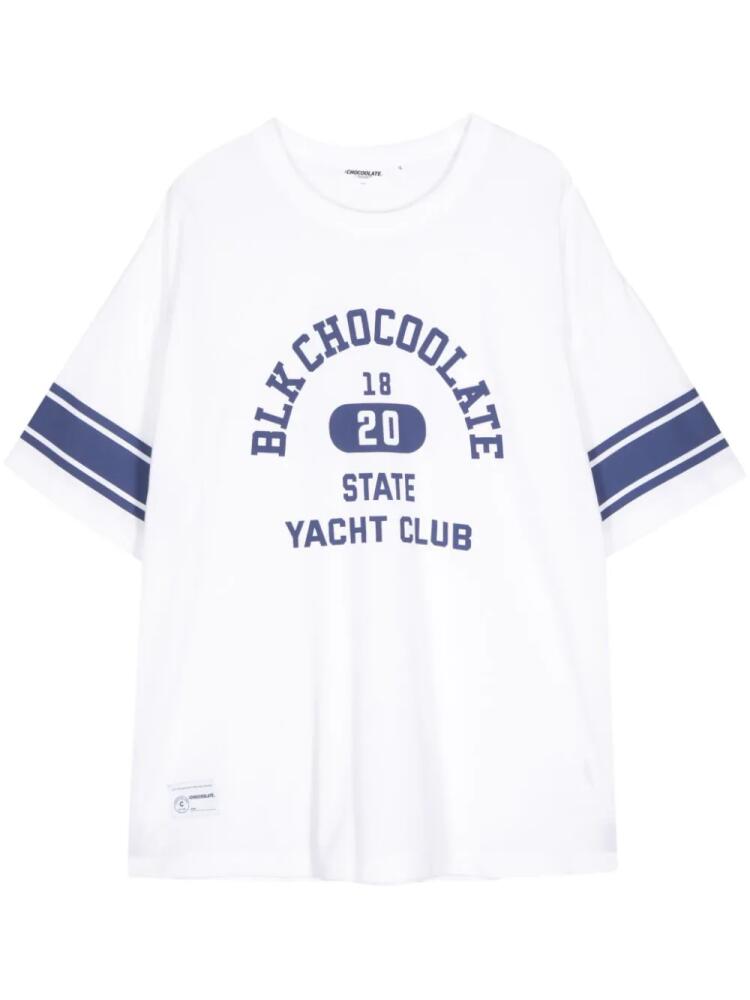 CHOCOOLATE Yacht Club crew-neck T-shirt - White Cover