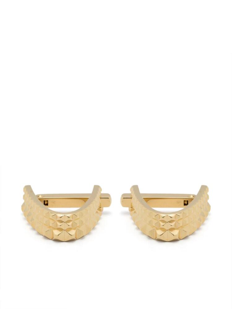 Lanvin half-hoop studded cufflinks - Gold Cover