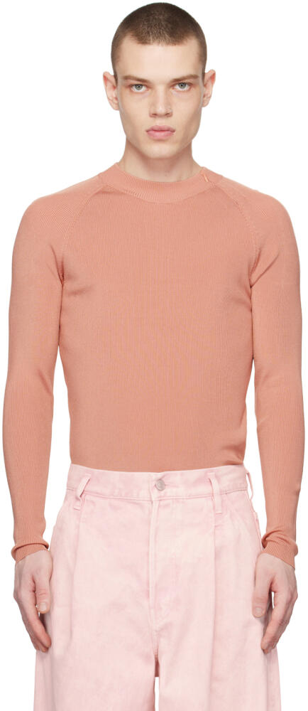 Dries Van Noten Pink Crewneck Sweater Cover