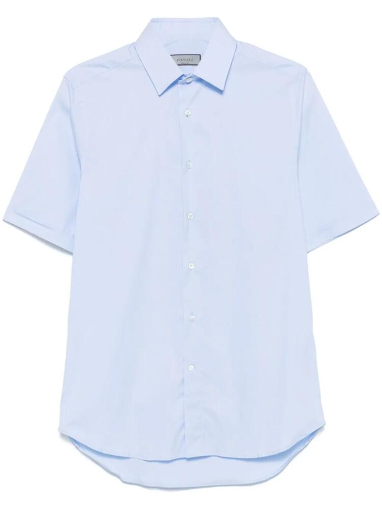 Canali short-sleeves shirt - Blue Cover