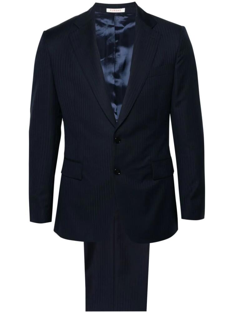 FURSAC single-breasted wool suit - Blue Cover