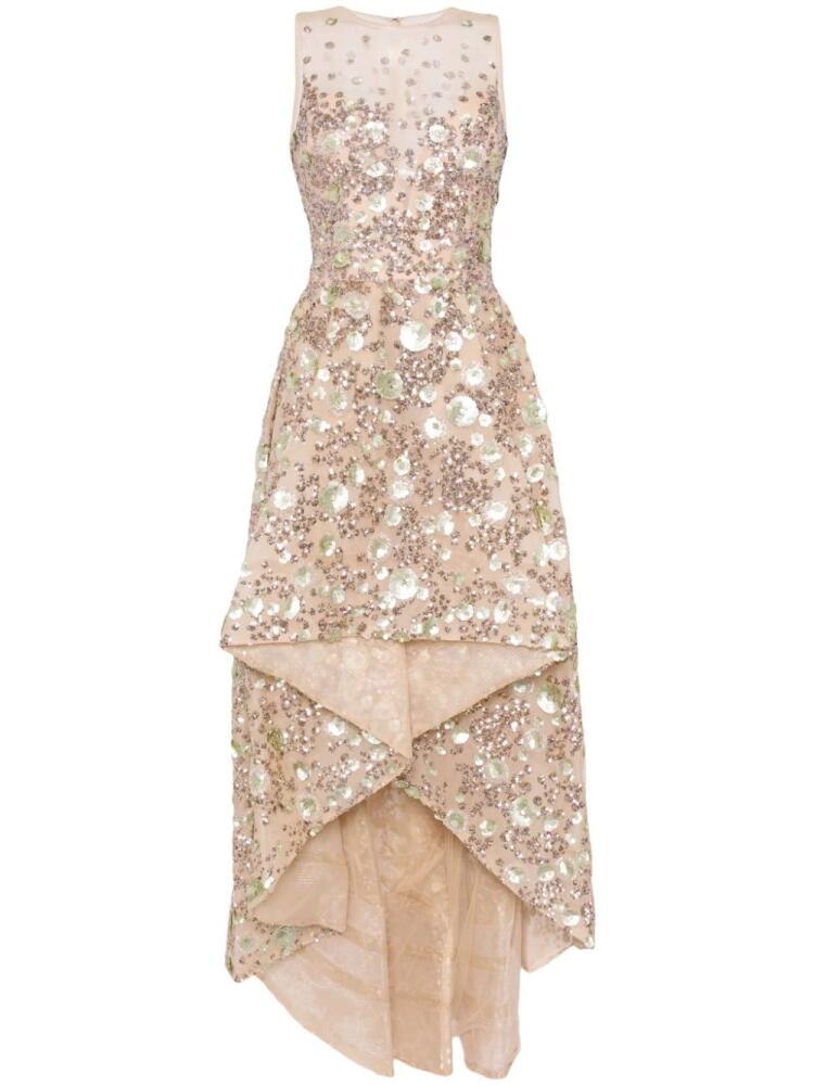 Saiid Kobeisy bead-embellished tulle gown - Neutrals Cover