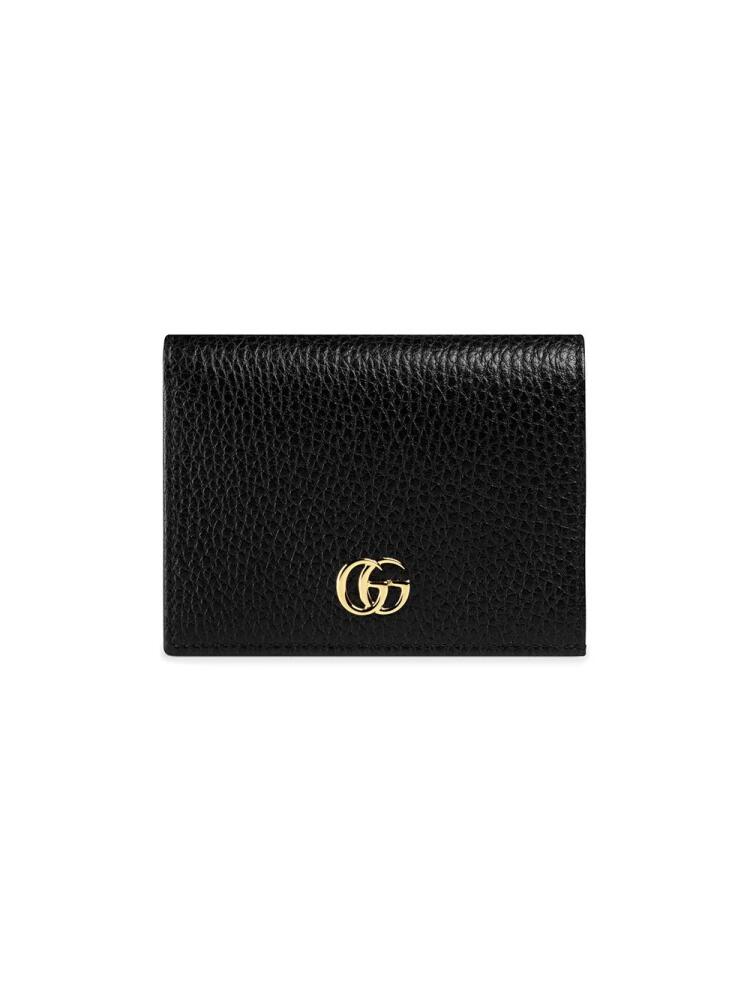 Gucci GG Marmont card case wallet - Black Cover