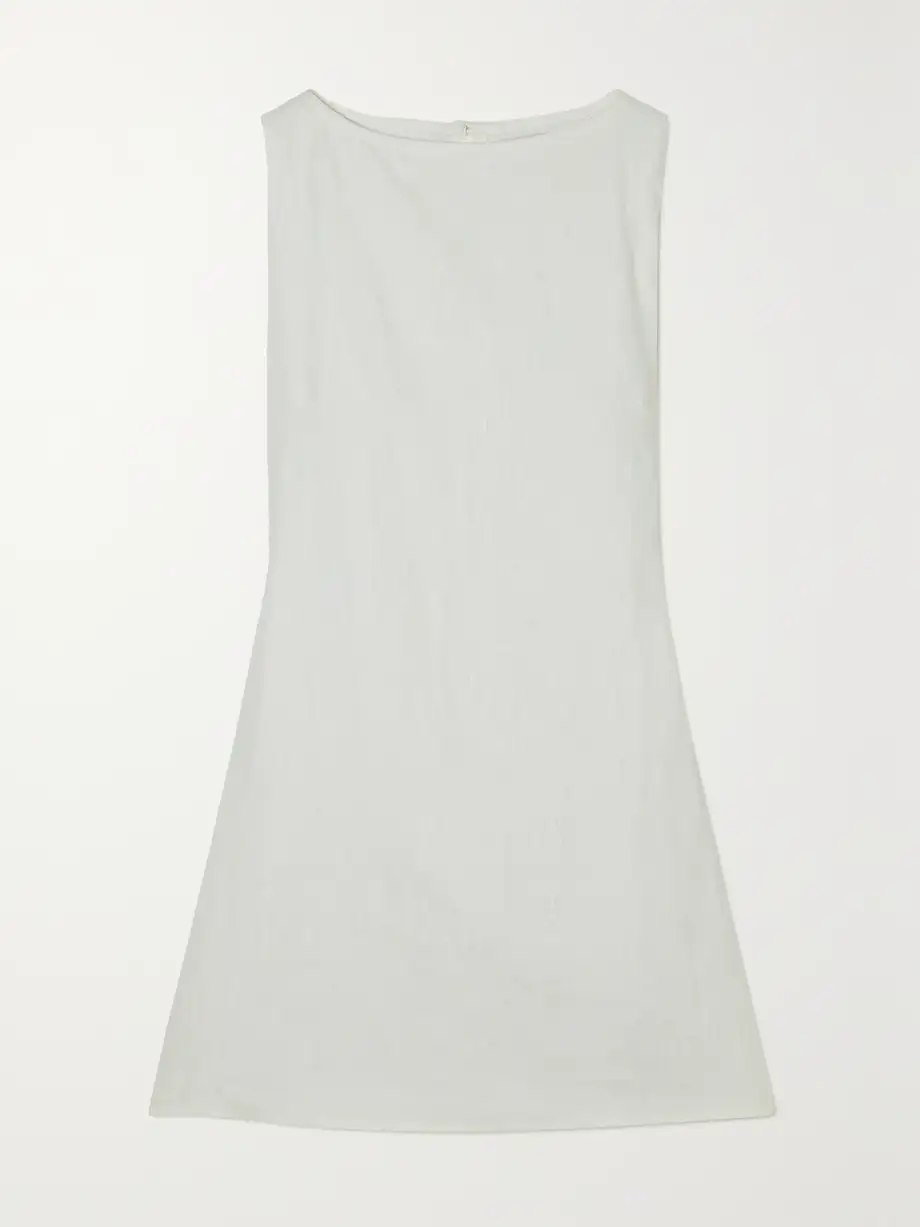 Faithfull - + Net Sustain Lui Linen Mini Dress - White Cover