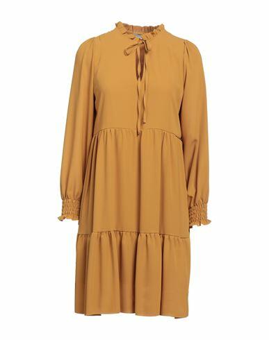 Boutique De La Femme Woman Mini dress Camel Polyester Cover