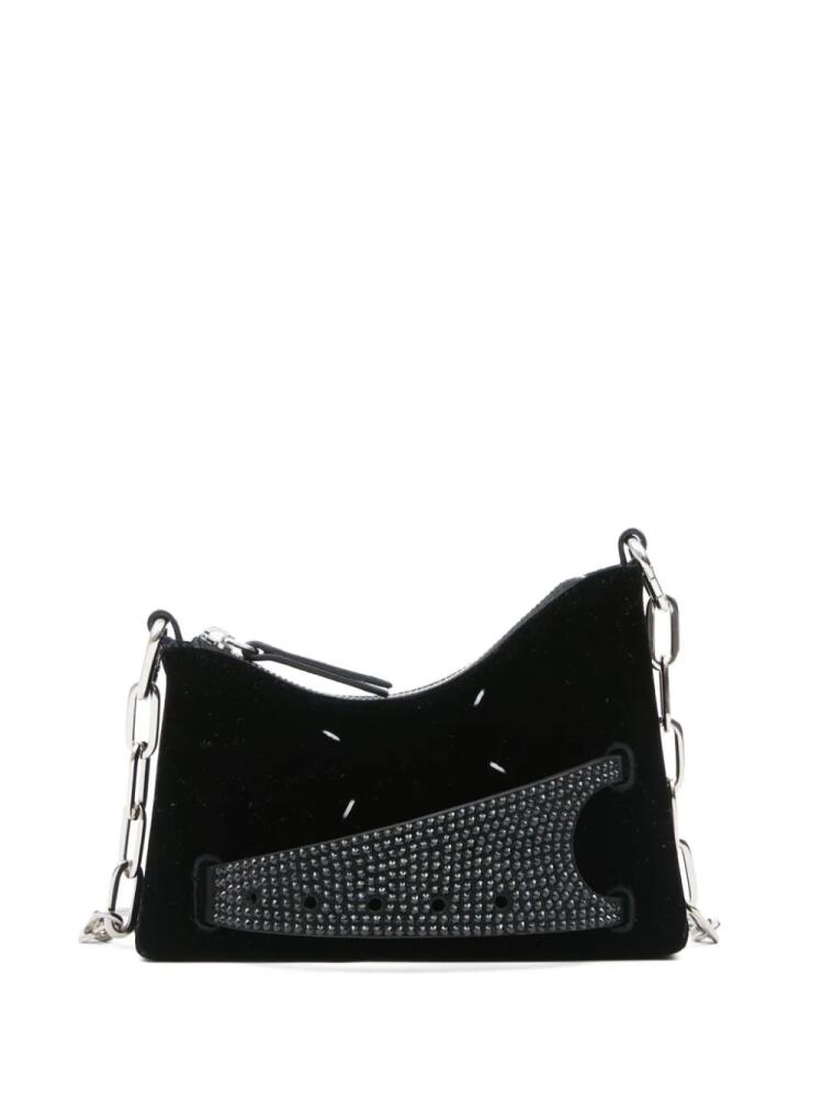 Maison Margiela small Snatched leather shoulder bag - Black Cover