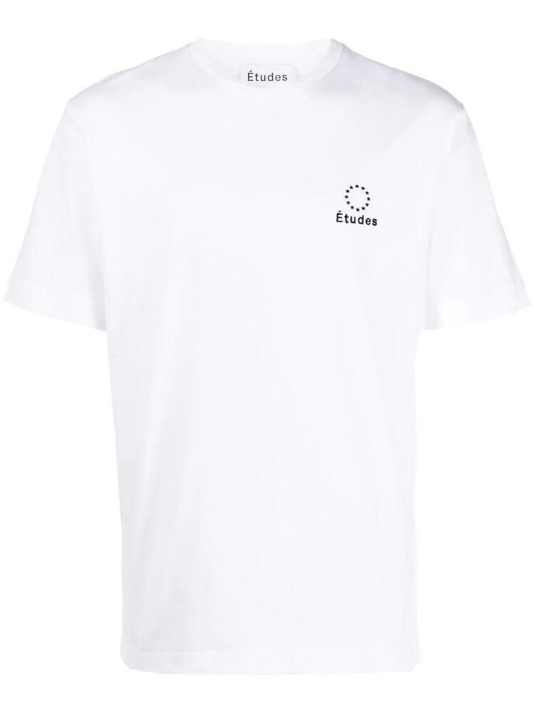 Etudes Wonder Logo organic-cotton T-shirt - White Cover